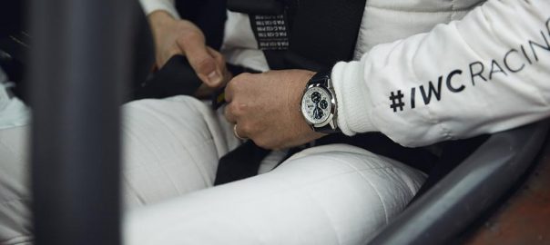The white dials fake watches have black straps.